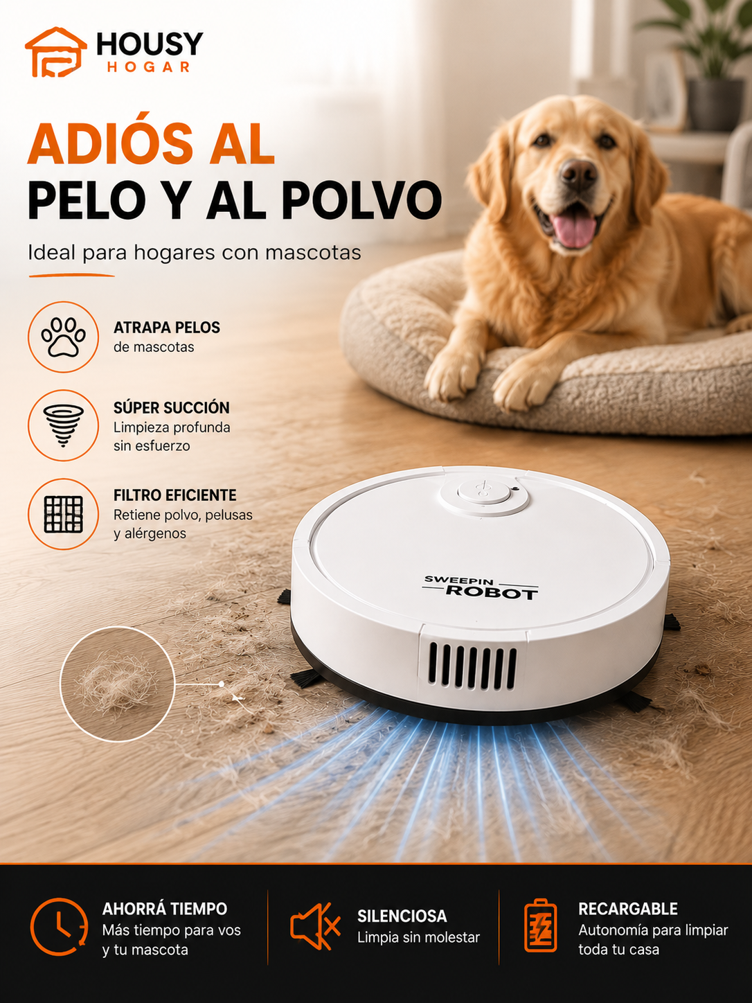 Aspiradora Robot Sweeping
